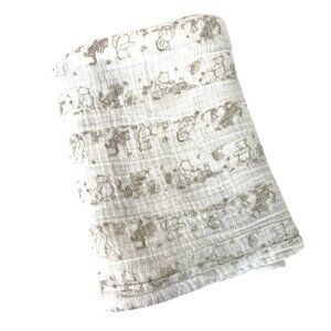 Disney Baby Aden + Anais Classic Pooh Cotton Muslin Gauze Swaddle Blanket